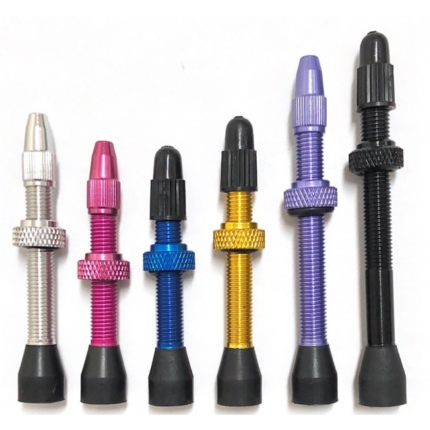 FTWG11系列, 無內胎法式氣門嘴, 氣嘴長度範圍36mm~115mm  材質_鋁or銅