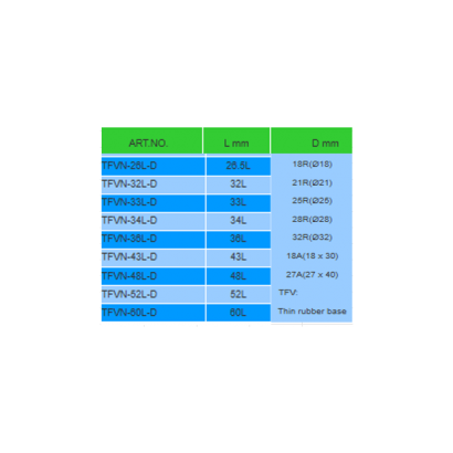 自行車用氣門嘴Bicycle tube valves TFVN系列